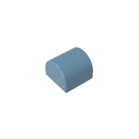 Gobricks,Brick Curved 1 x 1 x 2/3 Double Curved Top, No Studs,49307