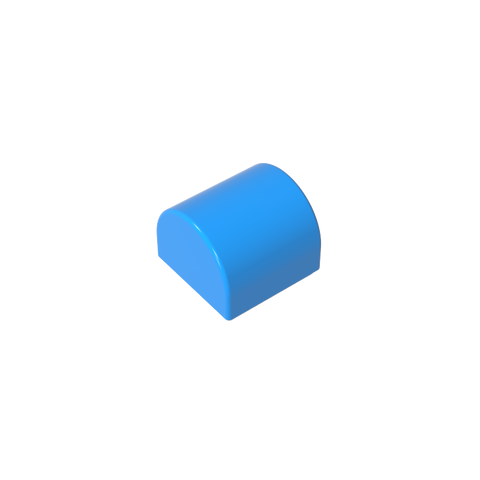 Gobricks,Brick Curved 1 x 1 x 2/3 Double Curved Top, No Studs,49307