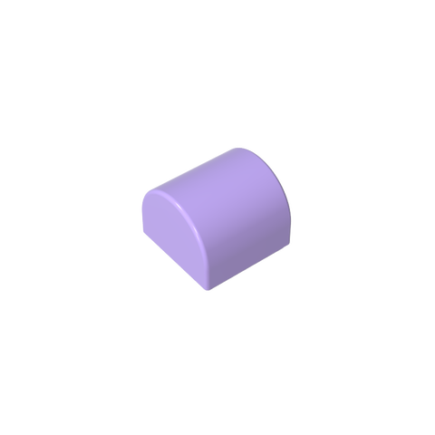 Gobricks,Brick Curved 1 x 1 x 2/3 Double Curved Top, No Studs,49307
