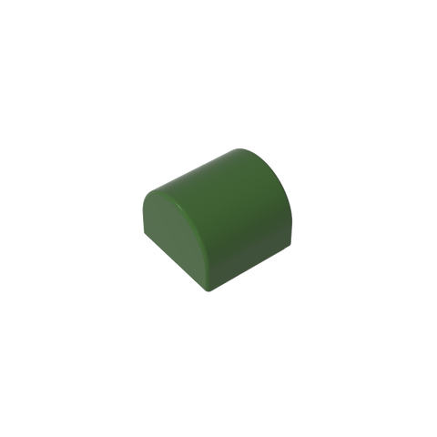 Gobricks,Brick Curved 1 x 1 x 2/3 Double Curved Top, No Studs,49307