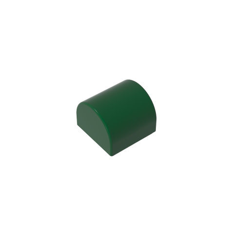 Gobricks,Brick Curved 1 x 1 x 2/3 Double Curved Top, No Studs,49307