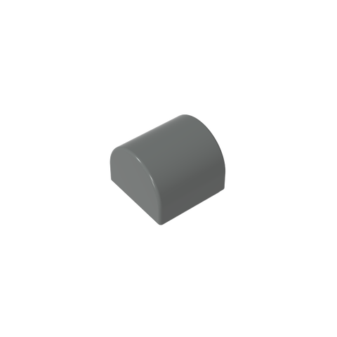 Gobricks,Brick Curved 1 x 1 x 2/3 Double Curved Top, No Studs,49307