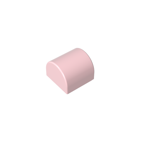 Gobricks,Brick Curved 1 x 1 x 2/3 Double Curved Top, No Studs,49307