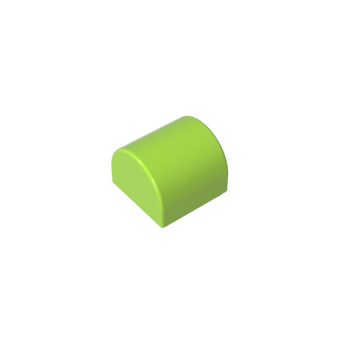 Gobricks,Brick Curved 1 x 1 x 2/3 Double Curved Top, No Studs,49307