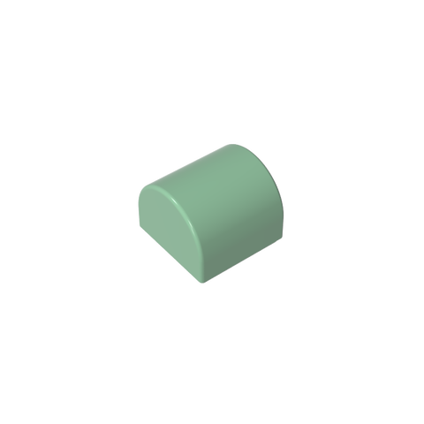 Gobricks,Brick Curved 1 x 1 x 2/3 Double Curved Top, No Studs,49307
