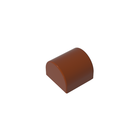 Gobricks,Brick Curved 1 x 1 x 2/3 Double Curved Top, No Studs,49307