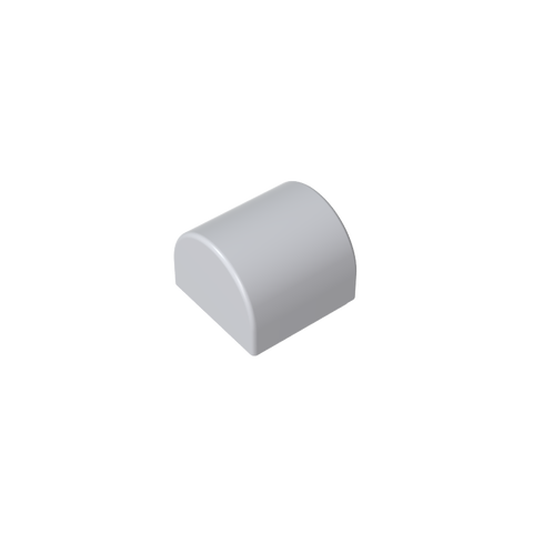 Gobricks,Brick Curved 1 x 1 x 2/3 Double Curved Top, No Studs,49307
