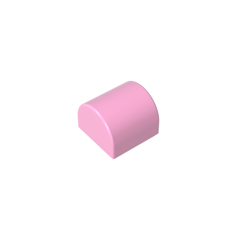 Gobricks,Brick Curved 1 x 1 x 2/3 Double Curved Top, No Studs,49307