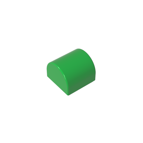 Gobricks,Brick Curved 1 x 1 x 2/3 Double Curved Top, No Studs,49307