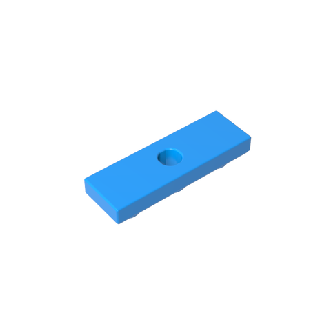Gobricks,Tile Special 1 x 3 Inverted with Center Hole,35459