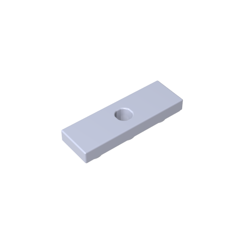 Gobricks,Tile Special 1 x 3 Inverted with Center Hole,35459