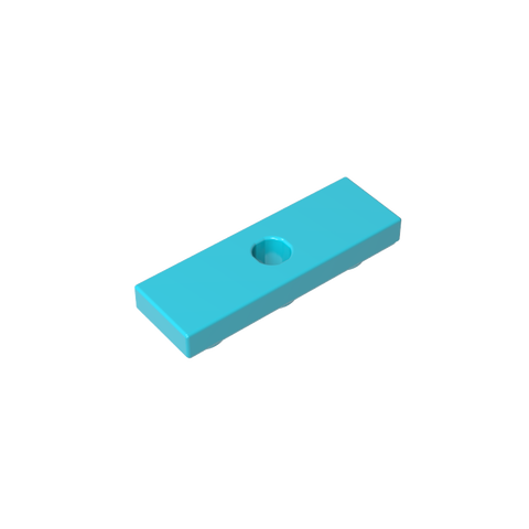 Gobricks,Tile Special 1 x 3 Inverted with Center Hole,35459