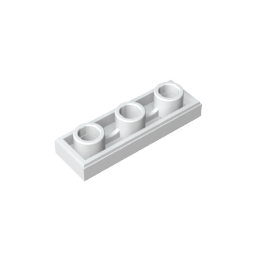 Gobricks,Tile Special 1 x 3 Inverted with Center Hole,35459