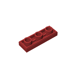 Gobricks,Tile Special 1 x 3 Inverted with Center Hole,35459