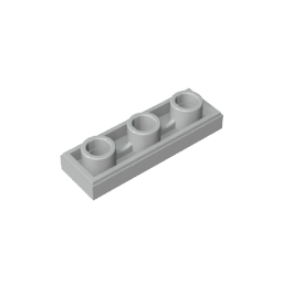 Gobricks,Tile Special 1 x 3 Inverted with Center Hole,35459