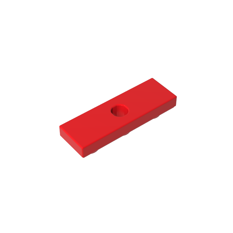 Gobricks,Tile Special 1 x 3 Inverted with Center Hole,35459