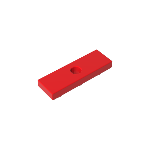 Gobricks,Tile Special 1 x 3 Inverted with Center Hole,35459