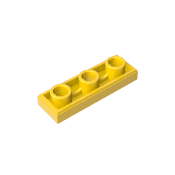 Gobricks,Tile Special 1 x 3 Inverted with Center Hole,35459