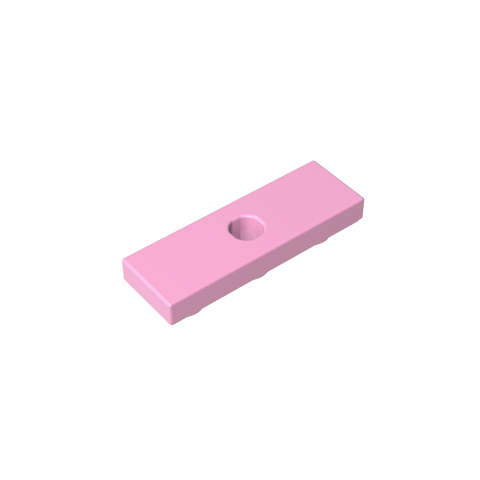 Gobricks,Tile Special 1 x 3 Inverted with Center Hole,35459