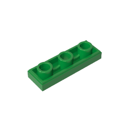 Gobricks,Tile Special 1 x 3 Inverted with Center Hole,35459