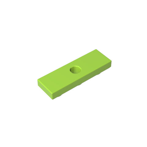 Gobricks,Tile Special 1 x 3 Inverted with Center Hole,35459