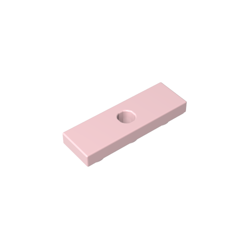 Gobricks,Tile Special 1 x 3 Inverted with Center Hole,35459