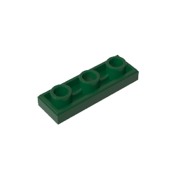 Gobricks,Tile Special 1 x 3 Inverted with Center Hole,35459