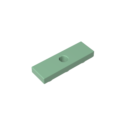 Gobricks,Tile Special 1 x 3 Inverted with Center Hole,35459