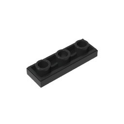 Gobricks,Tile Special 1 x 3 Inverted with Center Hole,35459