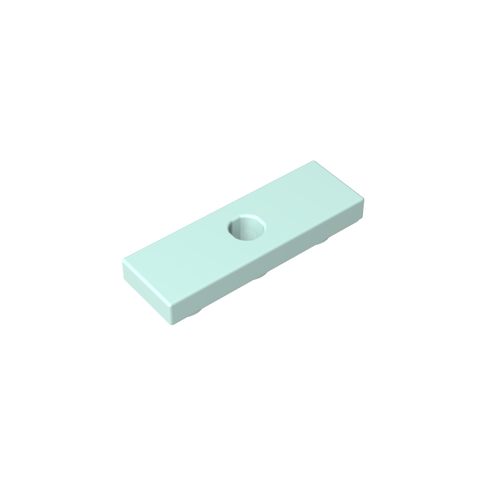 Gobricks,Tile Special 1 x 3 Inverted with Center Hole,35459