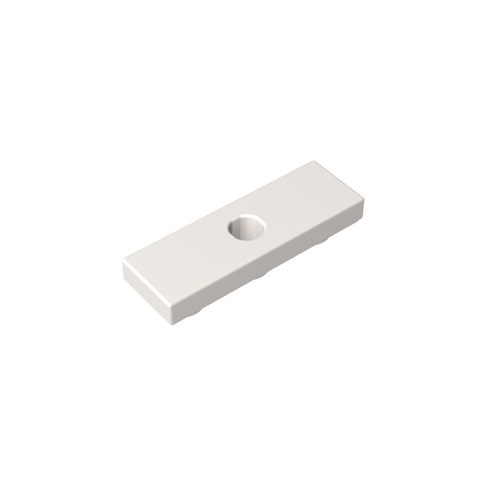 Gobricks,Tile Special 1 x 3 Inverted with Center Hole,35459