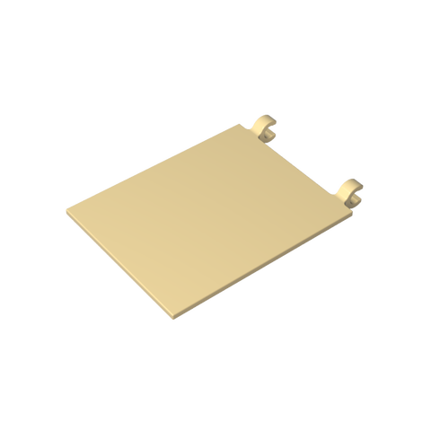 Gobricks,Flag 6 x 4 with O-Clips,2525