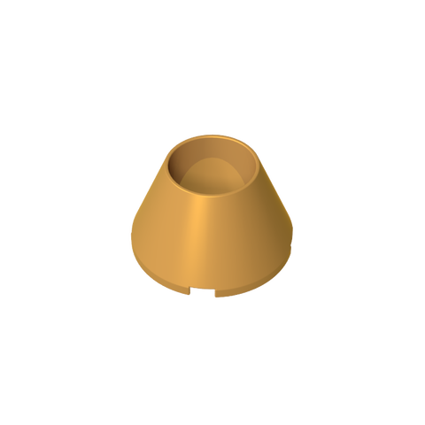 Gobricks,Cone 4 x 4 x 2 Hollow No Studs,4742