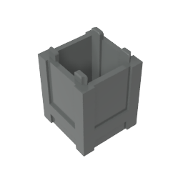 Gobricks,Container Box 2 x 2 x 2 - Top Opening,61780