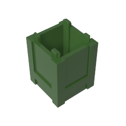 Gobricks,Container Box 2 x 2 x 2 - Top Opening,61780