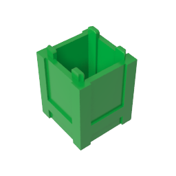 Gobricks,Container Box 2 x 2 x 2 - Top Opening,61780