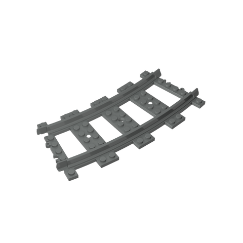 Gobricks,Vehicle Track, Train, Plastic (RC Trains) Curved,53400