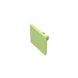 Gobricks,Road Sign Clip-on 2 x 2 Square [Thick Open O Clip],15210