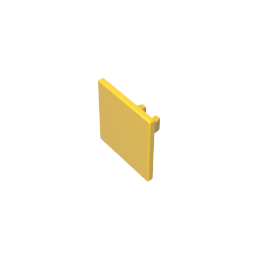 Gobricks,Road Sign Clip-on 2 x 2 Square [Thick Open O Clip],15210