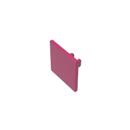 Gobricks,Road Sign Clip-on 2 x 2 Square [Thick Open O Clip],15210