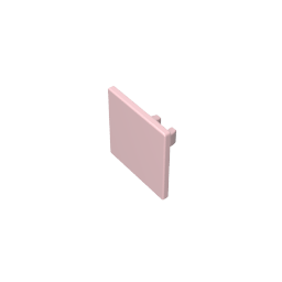 Gobricks,Road Sign Clip-on 2 x 2 Square [Thick Open O Clip],15210