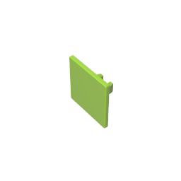 Gobricks,Road Sign Clip-on 2 x 2 Square [Thick Open O Clip],15210
