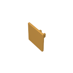 Gobricks,Road Sign Clip-on 2 x 2 Square [Thick Open O Clip],15210