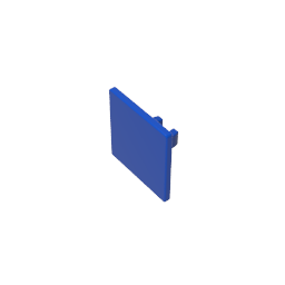 Gobricks,Road Sign Clip-on 2 x 2 Square [Thick Open O Clip],15210