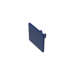 Gobricks,Road Sign Clip-on 2 x 2 Square [Thick Open O Clip],15210