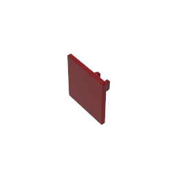 Gobricks,Road Sign Clip-on 2 x 2 Square [Thick Open O Clip],15210
