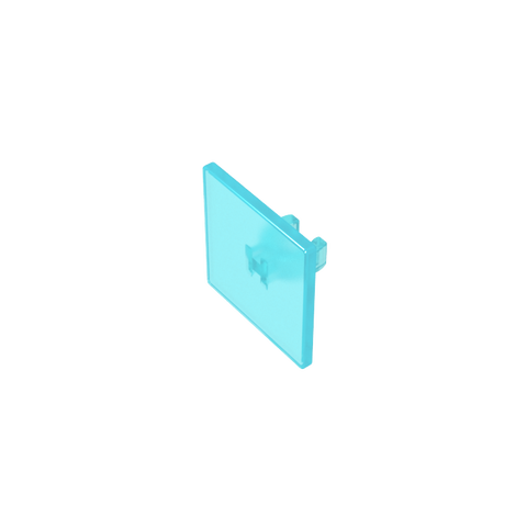 Gobricks,Road Sign Clip-on 2 x 2 Square [Thick Open O Clip],15210