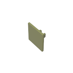 Gobricks,Road Sign Clip-on 2 x 2 Square [Thick Open O Clip],15210