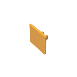 Gobricks,Road Sign Clip-on 2 x 2 Square [Thick Open O Clip],15210