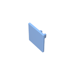 Gobricks,Road Sign Clip-on 2 x 2 Square [Thick Open O Clip],15210